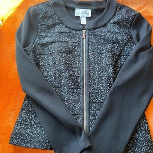 Joseph Ribkoff black and gray jacket size 8